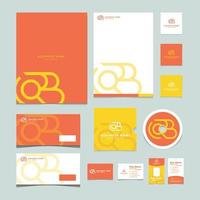 Template Stationery Kit Design vector