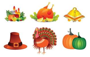 Thanksgiving Dinner Icon vector