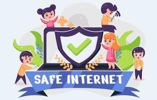 Safe Internet Day Background vector