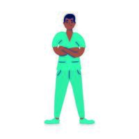 professional surgeon doctor avatar character vector