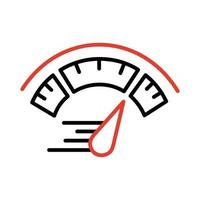 speed tachometer icon vector