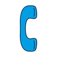 telephone call service isolated icon vector