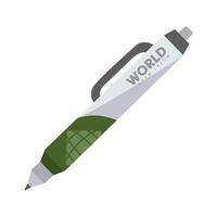 pen with corporate identity vector