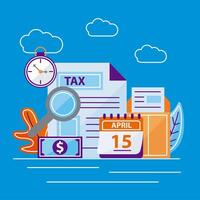 tax icon collection vector