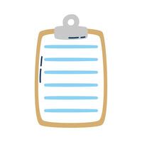 checklist clipboard document isolated icon vector