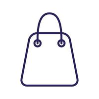 shopping bag paper commercial icon vector