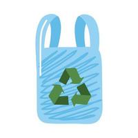 icono de bolsa de reciclaje vector