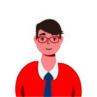 icono de personaje de avatar de joven empresario vector