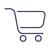 shopping cart commerce isolated icon vector