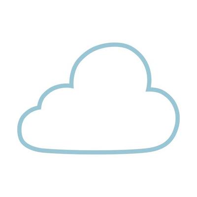 cloud computing line style icon