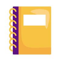 school notebook icon vector