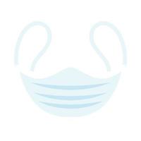 face mask medical accessory icon vector