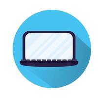 laptop computer portable isolated icon vector