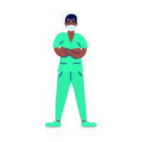 professional surgeon doctor avatar character vector