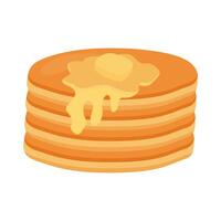 pancakes and butter vector