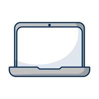 laptop computer portable isolated icon vector