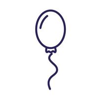balloon helium floating isolated icon vector