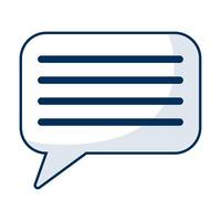 speech bubble message isolated icon vector