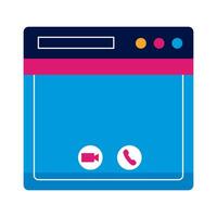 video call design vector