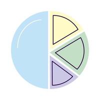 pie chart icon vector