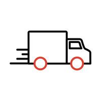 speed truck icon vector