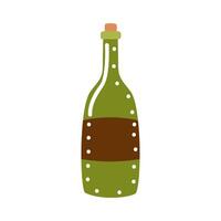 wine bottle drink vector