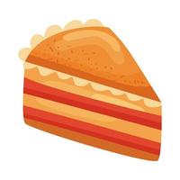 sweet cake product vector