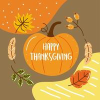 happy thanksgiving card vector