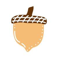 acorn autumn seed vector