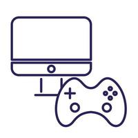 control de videojuegos con escritorio vector