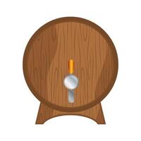 Isolated barrel of beer vector design