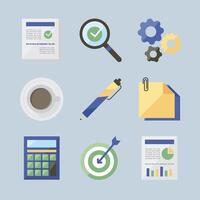 audit icon set vector