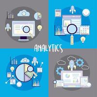 analytics symbol collection vector