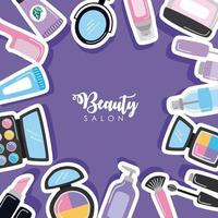 beauty salon frame icons