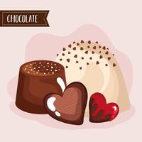 chocolates premium menu vector