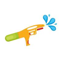 water gun toy isolated icon vector