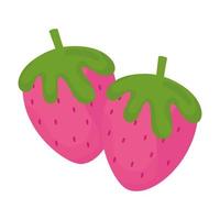 fresh strawberry fruit vector