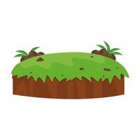 island with grass vector