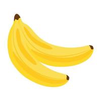 plátanos frescos frutas vector