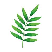 green branch icon vector