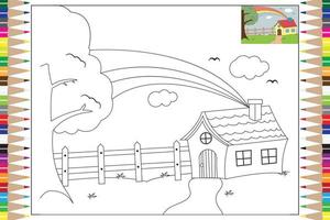 coloring pages for kids vector