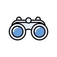 binoculars accessory view isolated icon vector