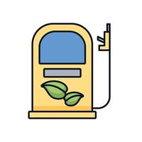 station service ecology isolated icon vector