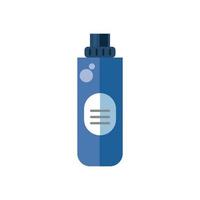 disinfectant plastic bottle product with drop flat style vector