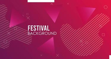 triangles colorfull festival background template vector