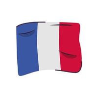 Francia bandera país icono aislado vector