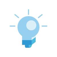 bulb light isometric style icon vector