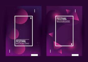 squares frames in colorfull festival background vector