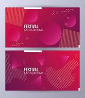 circles colorfull festival background template vector