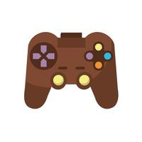 icono de estilo plano de control de videojuegos vector